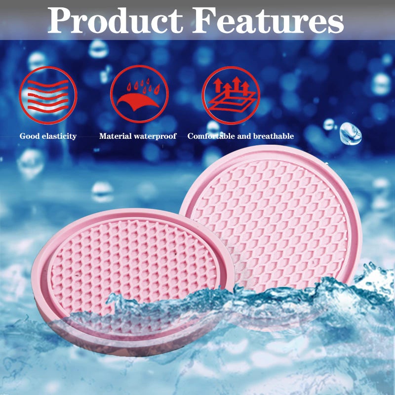 Sodcay 4 PCS Car Cup Holder Inserts  Anti Slip PVC Honeycomb Waterproof Fixed Tea Coasters  Universal for Vehicle Interior Cup Mats (Pink) - Image 4
